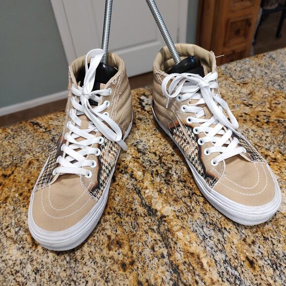 Vans Sk8-Hi Sneakers Tan/Pattern Women's 8 Mens 6.5 #721454 - Picture 5 of 15